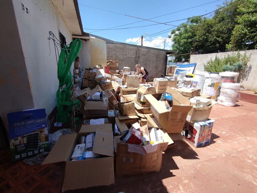 Recepción diaria de materiales en el depósito
